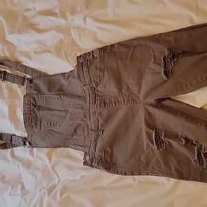 Army green overalls L
